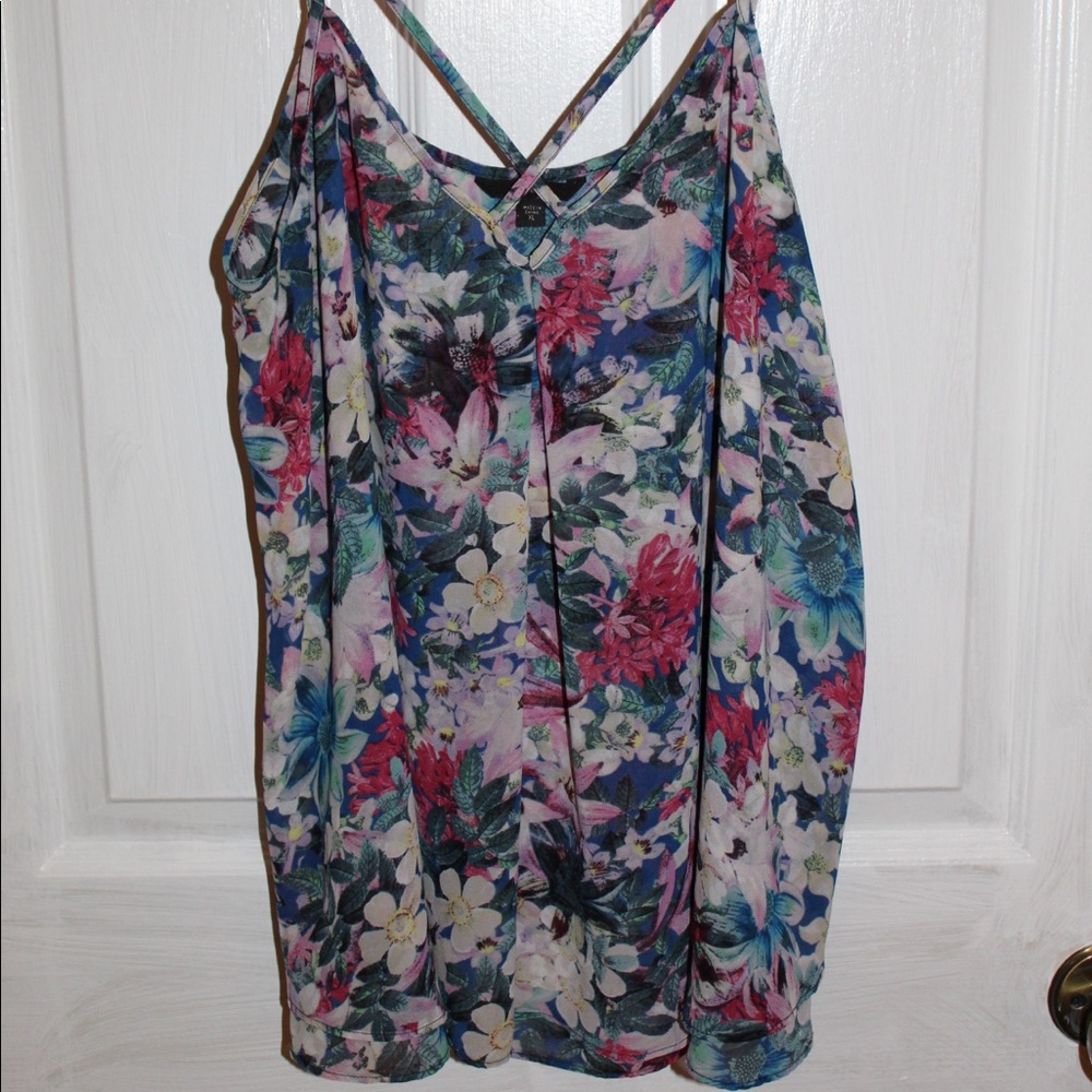 Guess Flowy Spaghetti Strap Top